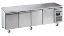 Image de Table réfrigérée 4 portes dessus inox sans dosseret - prof. 700