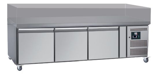 Image de Soubassement réfrigéré 3 portes dessus inox 