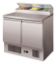 Image de Table à sandwiches type saladette 2 portes avec couvercle inox
