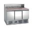 Image de Table à pizzas avec insert pour bacs gastronormes 3 portes 