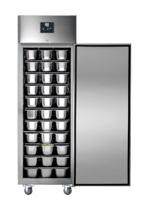 Image de Armoire pâtissière inox négative 800L 1 porte 10 niveaux 600x800