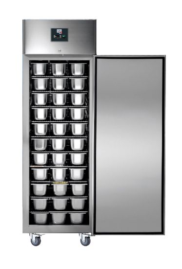 Image de Armoire pâtissière inox négative 800L 1 porte 10 niveaux 600x800