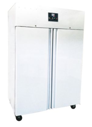 Image de Armoire réfrigérée positive carrosserie blanche 2 portes 1200L