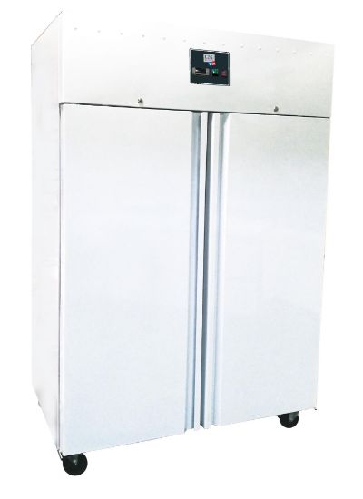 Image de Armoire réfrigérée positive carrosserie blanche 2 portes 1200L
