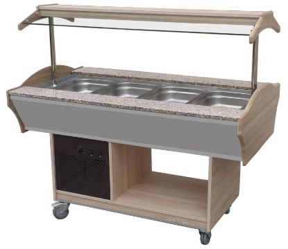 Image de Buffet Salad bar réfrigéré capacité 4 GN 1/1