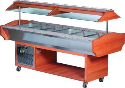 Image de Buffet Salad bar réfrigéré capacité 6 GN 1/1