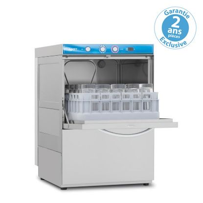 Image de Lave-verres ELETTROBAR Fast avec affichage digital et pompe de vidange - Panier 350 x 350 mm - Ouverture 260 mm 