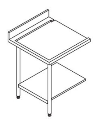 Image de Table entrée/sortie pour machines à paniers 500 x 500 ou 600 x 500 - 80201