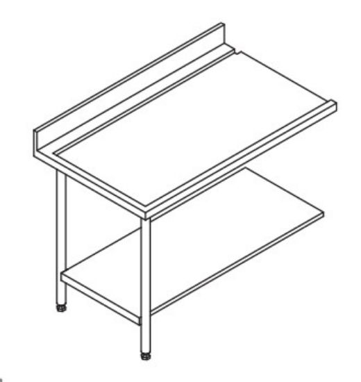 Image de Table entrée/sortie pour machines à paniers 500 x 500 ou 600 x 500 - 80203
