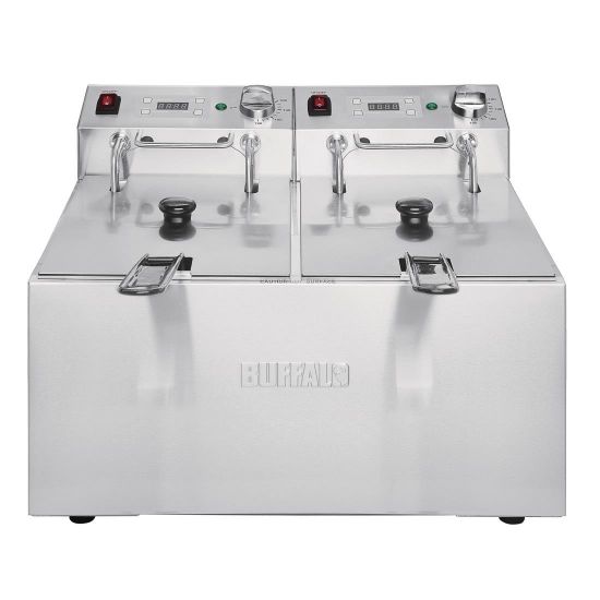 Image de Friteuse double avec minuterie 2x5L 2x2,8kW - BUFFALO