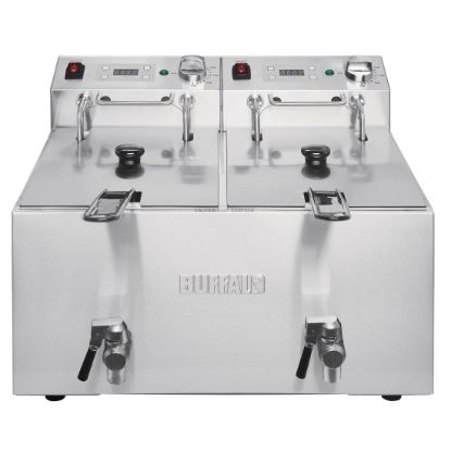 Image de Friteuse double avec minuterie 2x8L 2,9kW - BUFFALO