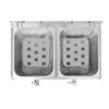 Image de Friteuse double avec minuterie 2x8L 2,9kW - BUFFALO