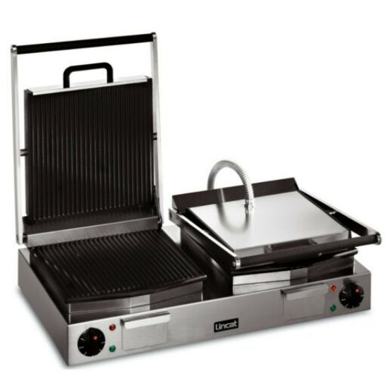 Image de Grill de contact double électrique plaques rainurées Lynx 400 LPG2 - LINCAT
