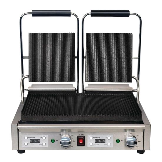 Image de Grill de contact double plaques rainurées - BUFFALO