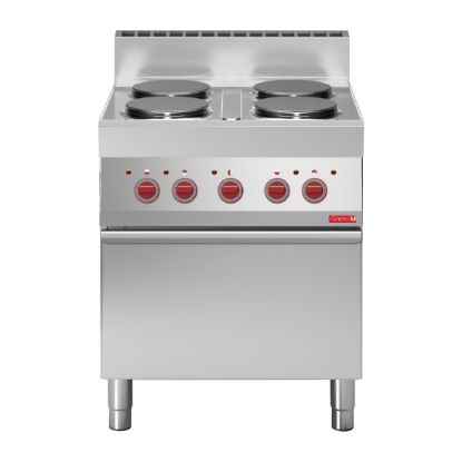 Image de Fourneau électrique 4 plaques sur four électrique à convection - GASTRO M