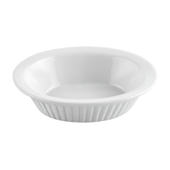 Image de Plat à tourte ovale blanc Lot de 6 - Olympia