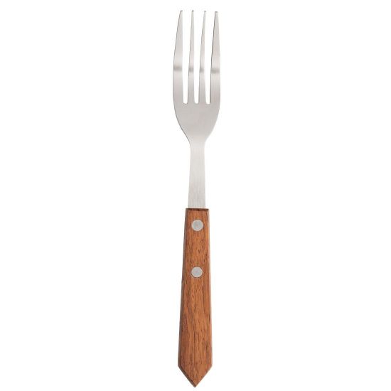 Image de Fourchette à viande manche en bois Lot de 12 - Olympia