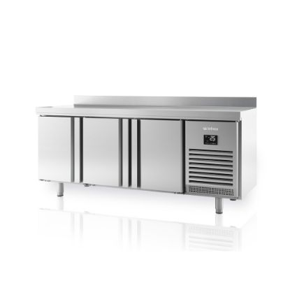 Image de Desserte gastronorme GN 1/1 positive 3 portes - prof. 700