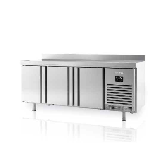 Image de Desserte gastronorme GN 1/1 positive 3 portes - prof. 700