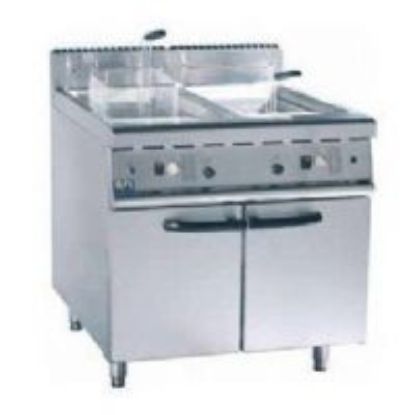 Image de Friteuse sur coffre électrique avec vidange 2x9L - AFI Collin-Lucy