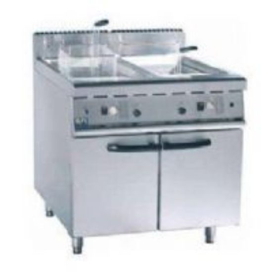Image de Friteuse sur coffre électrique avec vidange 2x9L - AFI Collin-Lucy