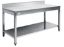 Image de Table inox avec dosseret 600x1400 - AFI COLLIN-LUCY