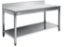 Image de Table inox avec dosseret 700x800 - AFI COLLIN-LUCY