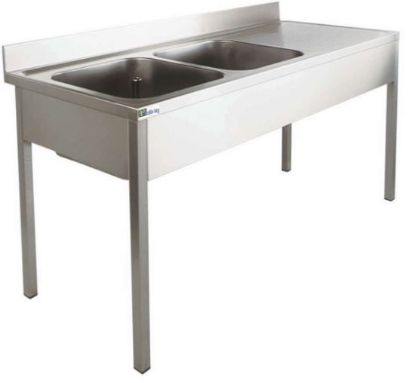 Image de Plonge inox série 700 avec bacs de 500x500x300 - AFI Collin Lucy