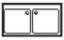 Image de Plonge inox série 700 2 bacs 500x500x300mm - AFI Collin-Lucy