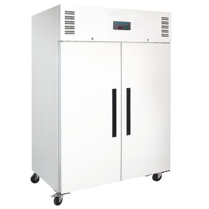 Image de Armoire réfrigérée positive GN double porte blanche série G 1200L - Polar