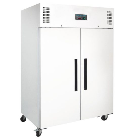 Image de Armoire réfrigérée positive GN double porte blanche série G 1200L - Polar