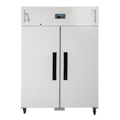 Image de Armoire réfrigérée négative GN double porte blanche Série G 1200L - Polar