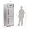 Image de Armoire réfrigérée positive 2 portillons GN 2/1 Série G - Polar