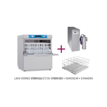 Image de PACK STOP ESSUYAGE - Lave-verres 500 X 500 avec osmoseur - ELETTROBAR