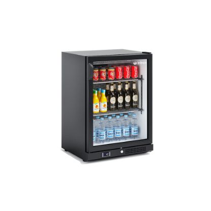 Image de Arrière de bar horizontal noir H850 1 porte 124L - Infrico