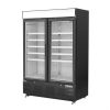 Image de Vitrine réfrigérée négative avec caisson lumineux Série G 920L noire - Polar