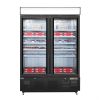 Image de Vitrine réfrigérée négative avec caisson lumineux Série G 920L noire - Polar