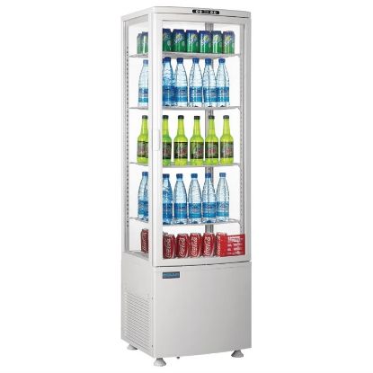 Image de Vitrine réfrigérée porte incurvée Série C blanche 235L - Polar