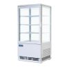 Image de Vitrine réfrigérée blanche portes incurvées Série C 86L - Polar