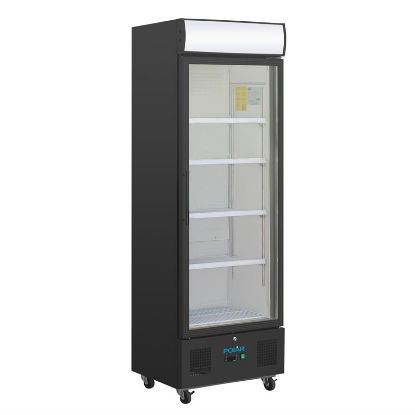 Image de Vitrine réfrigérée positive noire Série G 368L - Polar