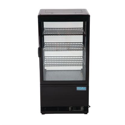 Image de Vitrine réfrigérée positive noire Série C 68L - Polar
