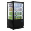 Image de Vitrine réfrigérée positive noire Série C 68L - Polar