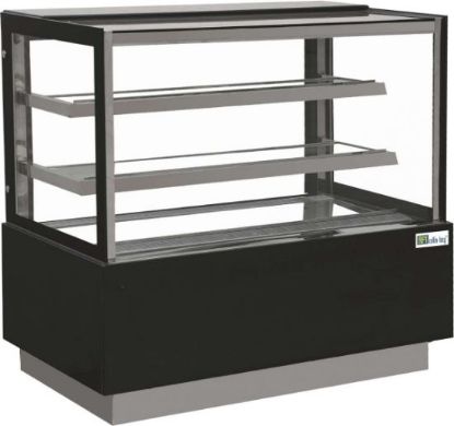 Image de Vitrine pâtissière 340 L - Vitrage droit 2 étagères - L. 900 mm - AFI Collin Lucy