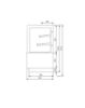 Image de Vitrine pâtissière 340 L - Vitrage droit 2 étagères - L. 900 mm - AFI Collin Lucy