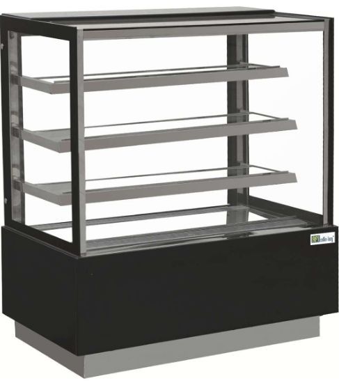 Image de Vitrine pâtissière 395 L - Vitrage droit 3 étagères - L. 900 mm - AFI Collin Lucy 