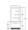 Image de Vitrine pâtissière 540 L - Vitrage droit 3 étagères  L. 1200 mm - AFI Collin Lucy 