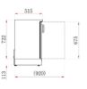 Image de Arrière de bar 2 portes vitrées Hauteur 855 mm - Afi Collin-Lucy