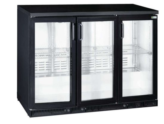 Image de Arrière de bar 3 portes vitrées Hauteur 855 mm - Afi Collin-Lucy 