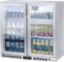 Image de Arrière de bar inox 2 portes vitrées Hauteur 900 mm - Afi Collin-Lucy