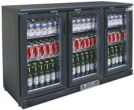 Image de Arrière de bar 3 portes vitrées Hauteur 930 mm - Afi Collin-Lucy
